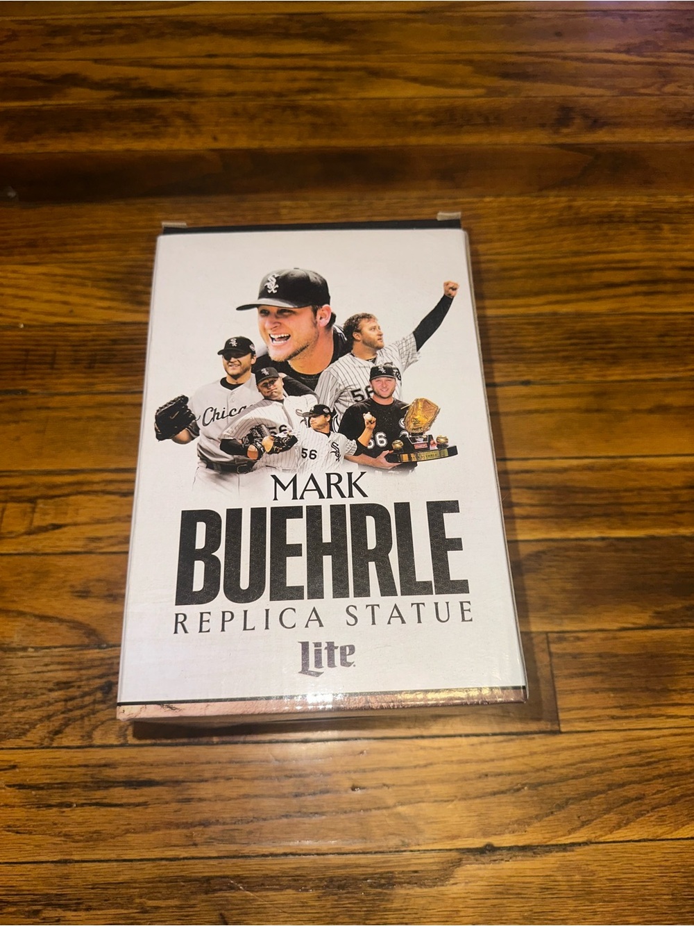 Mark Buehrle Replica Statue Box - White with Black Text
